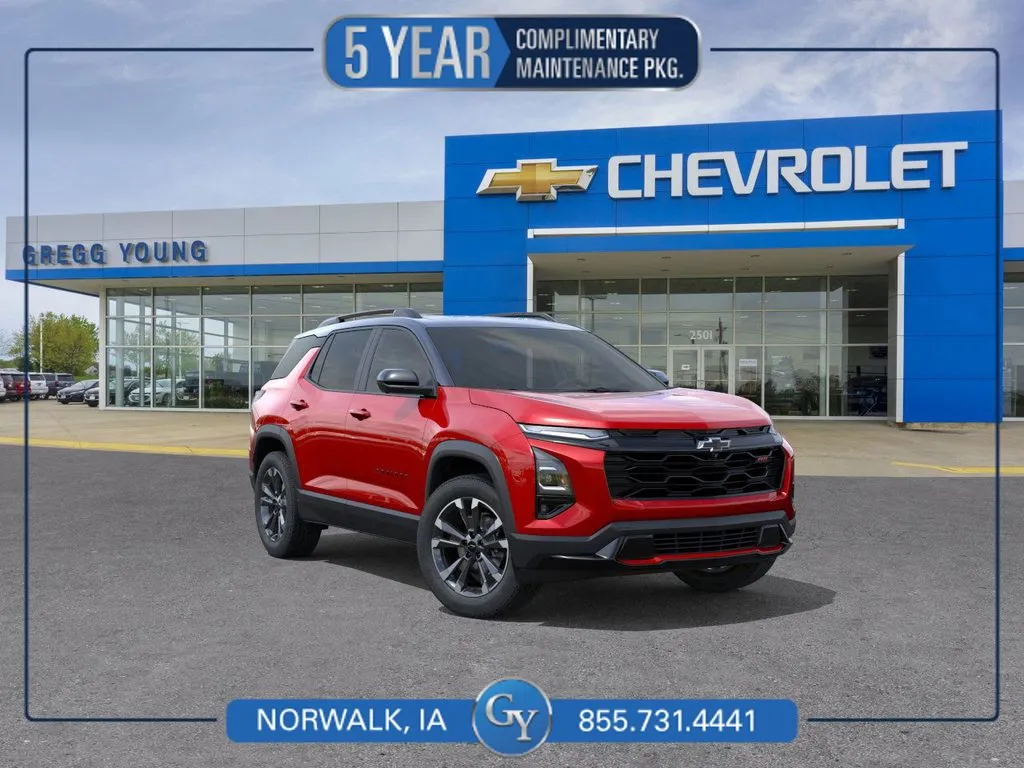 Red 2026 Chevrolet Equinox RS for sale in Norwalk, IA