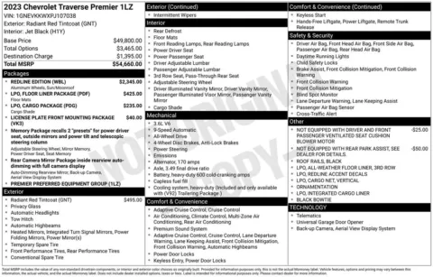 Photos of 2023 Chevrolet Traverse Premier for sale in Norwalk, IA at Gregg Young Chevrolet of Norwalk