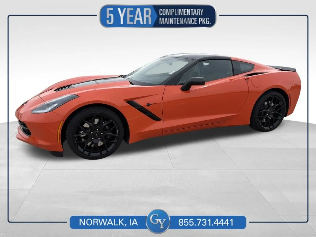 Orange 2019 Chevrolet Corvette Stingray Z51 for sale in Norwalk, IA