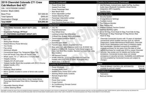 Photos of 2019 Chevrolet Colorado Z71 for sale in Norwalk, IA at Gregg Young Chevrolet of Norwalk