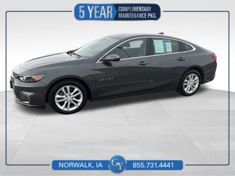 Gray 2017 Chevrolet Malibu LT for sale in Norwalk, IA