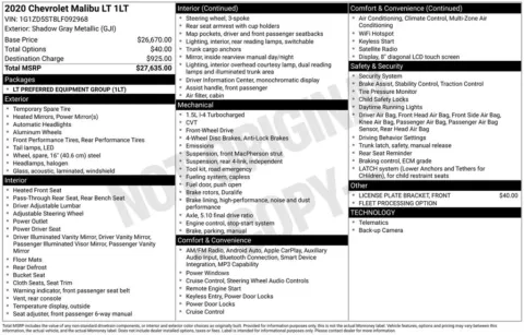 Photos of 2020 Chevrolet Malibu LT for sale in Norwalk, IA at Gregg Young Chevrolet of Norwalk