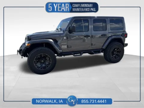 Gray 2022 Jeep Wrangler Unlimited Sahara for sale in Norwalk, IA