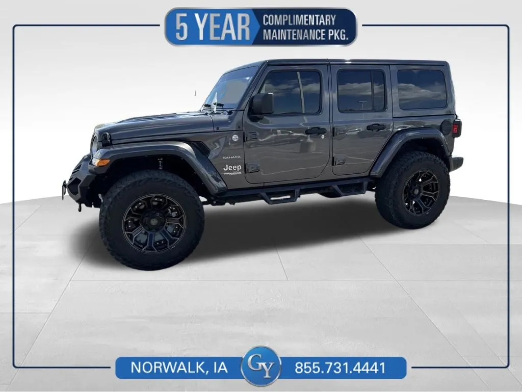 Gray 2022 Jeep Wrangler Unlimited Sahara for sale in Norwalk, IA