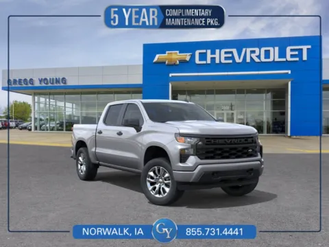 Gray 2026 Chevrolet Silverado 1500 Custom for sale in Norwalk, IA