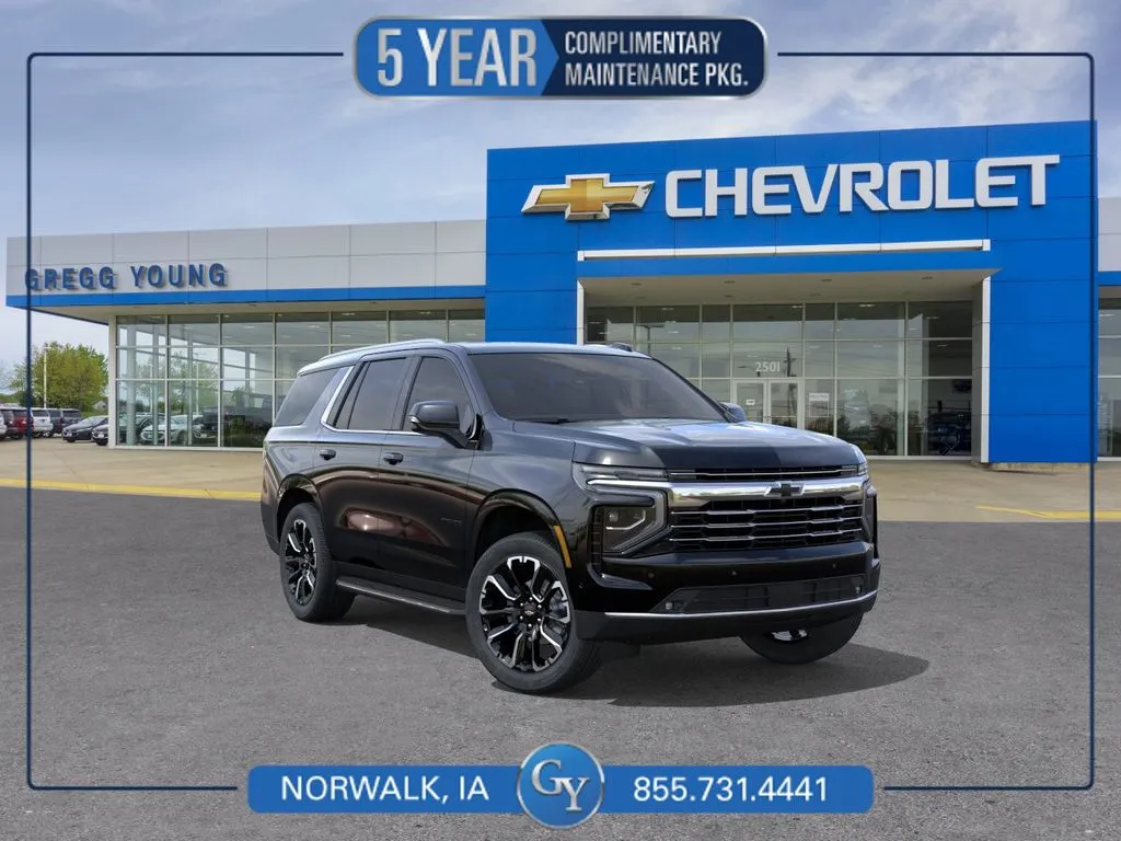 Black 2026 Chevrolet Tahoe LT for sale in Norwalk, IA