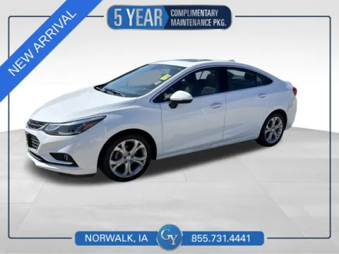 White 2018 Chevrolet Cruze Premier for sale in Norwalk, IA