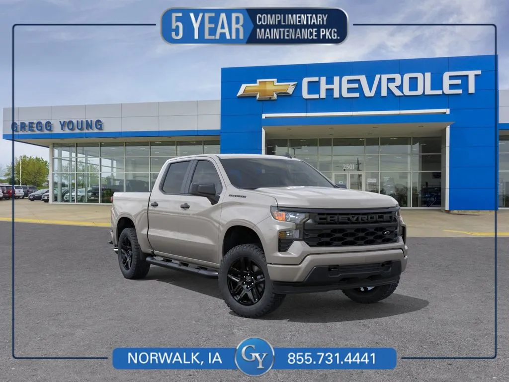 White 2026 Chevrolet Silverado 1500 Custom for sale in Norwalk, IA