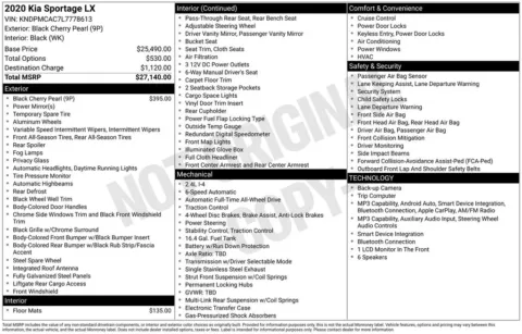 Photos of 2020 Kia Sportage LX for sale in Norwalk, IA at Gregg Young Chevrolet of Norwalk