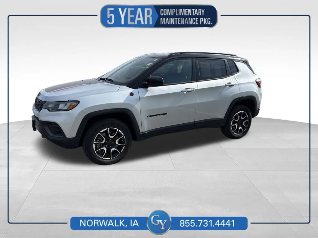 Silver 2025 Jeep Compass Trailhawk for sale in Norwalk, IA