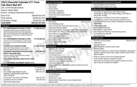 Photos of 2024 Chevrolet Colorado Z71 for sale in Norwalk, IA at Gregg Young Chevrolet of Norwalk