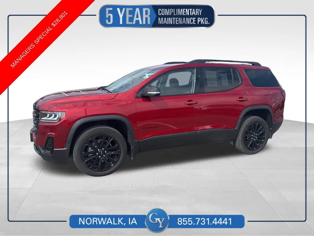 Red 2023 GMC Acadia SLE for sale in Norwalk, IA