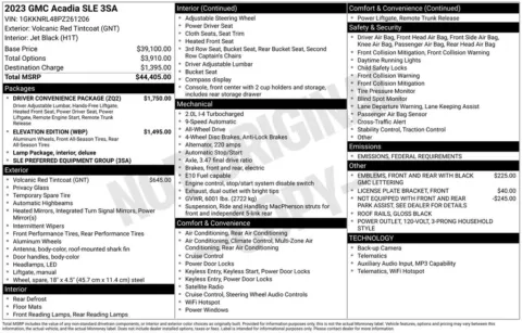 Photos of 2023 GMC Acadia SLE for sale in Norwalk, IA at Gregg Young Chevrolet of Norwalk