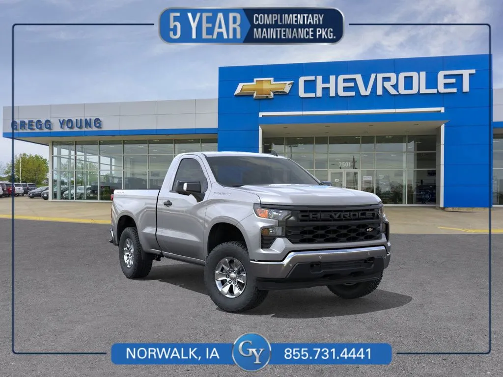 Gray 2026 Chevrolet Silverado 1500 WT for sale in Norwalk, IA