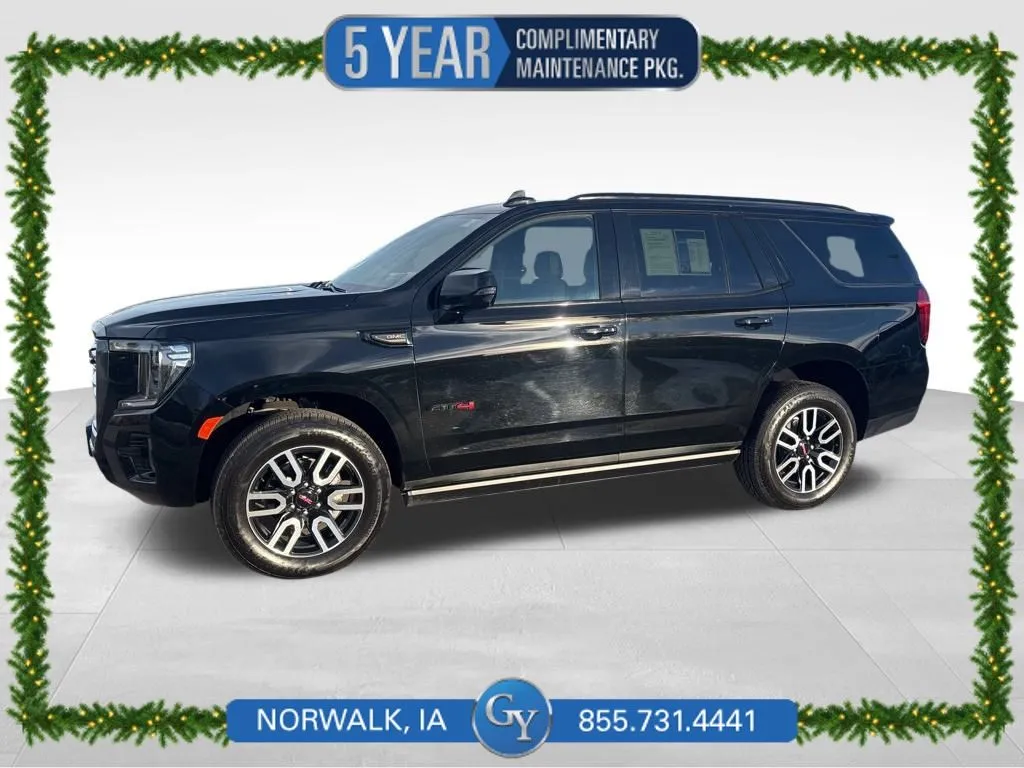 Black 2023 GMC Yukon AT4 for sale in Norwalk, IA