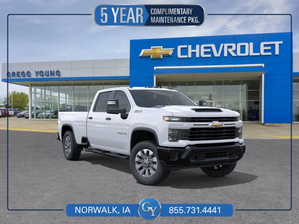White 2026 Chevrolet Silverado 2500HD Custom for sale in Norwalk, IA
