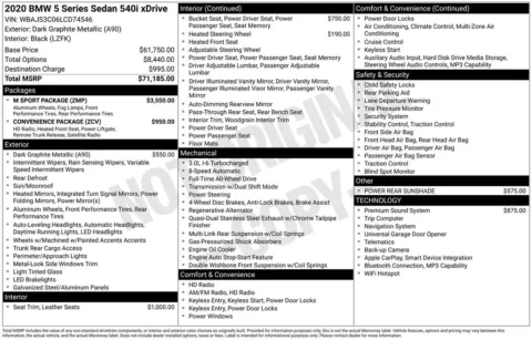 Photos of 2020 BMW 5 Series 540i xDrive for sale in Norwalk, IA at Gregg Young Chevrolet of Norwalk