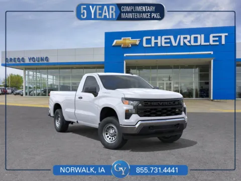 White 2026 Chevrolet Silverado 1500 Work Truck for sale in Norwalk, IA