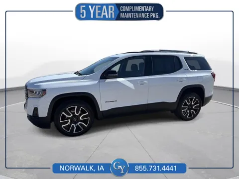 White 2021 GMC Acadia SLE for sale in Norwalk, IA