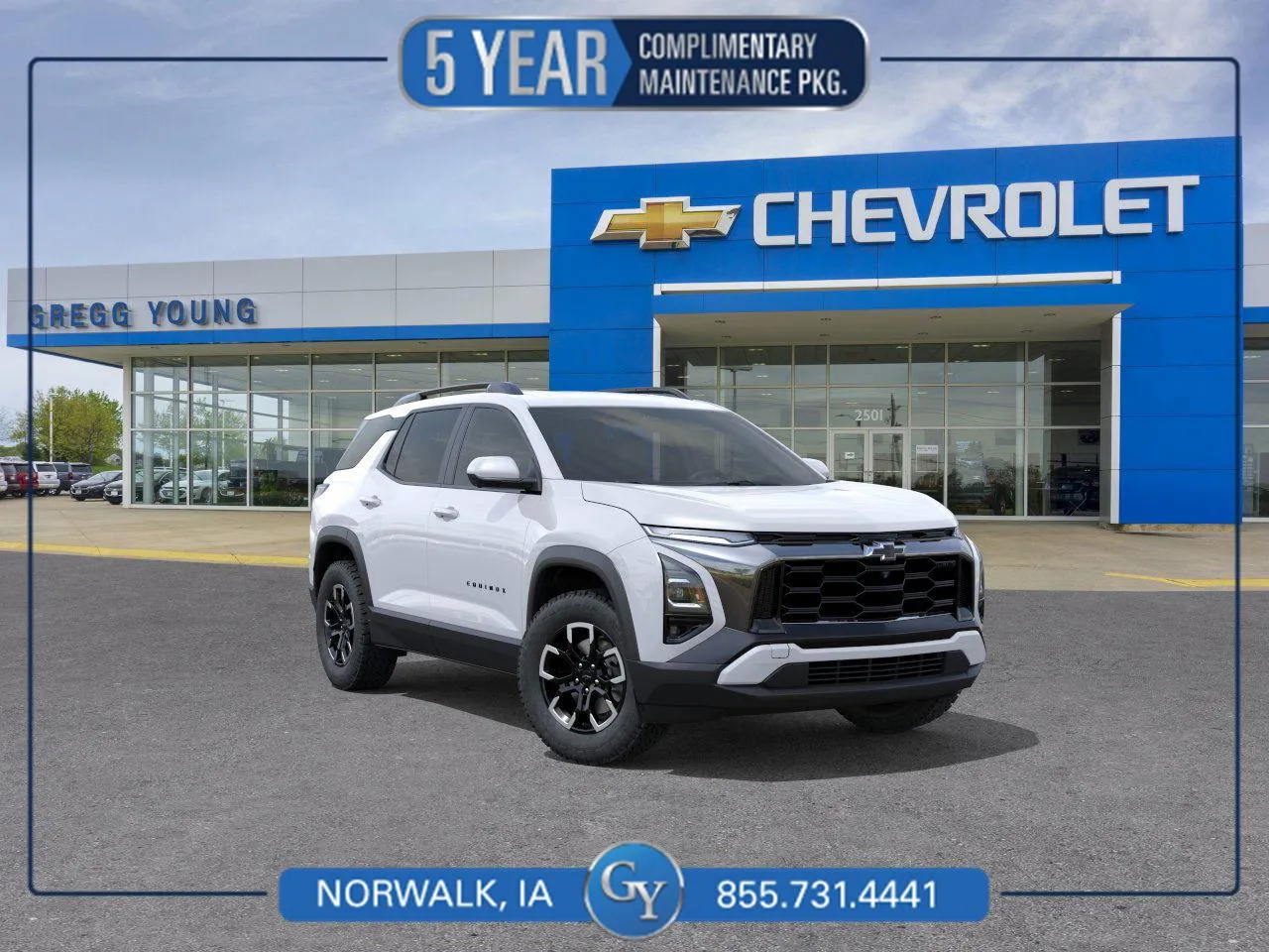 White 2026 Chevrolet Equinox AWD ACTIV for sale in Norwalk, IA