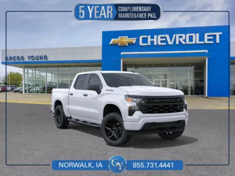 White 2026 Chevrolet Silverado 1500 Custom for sale in Norwalk, IA