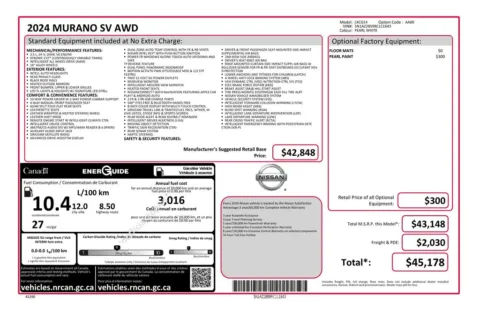 Photos of 2024 Nissan Murano SV for sale in Norwalk, IA at Gregg Young Chevrolet of Norwalk
