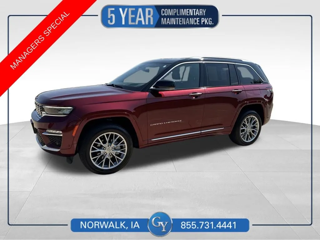 Red 2023 Jeep Grand Cherokee Summit for sale in Norwalk, IA