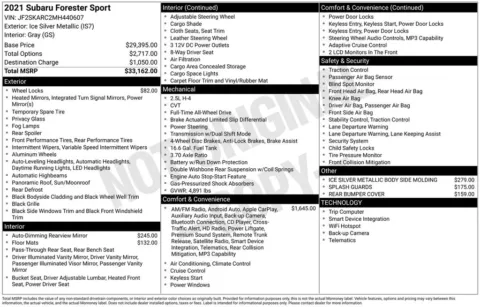 Photos of 2021 Subaru Forester Sport for sale in Norwalk, IA at Gregg Young Chevrolet of Norwalk