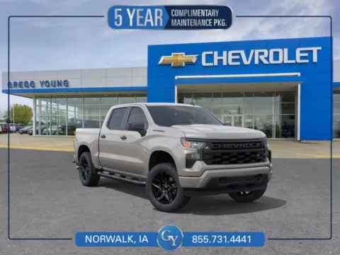 White 2026 Chevrolet Silverado 1500 Custom for sale in Norwalk, IA