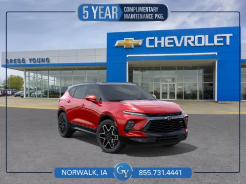 Red 2026 Chevrolet Blazer RS for sale in Norwalk, IA