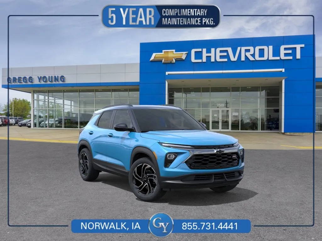 Blue 2026 Chevrolet TrailBlazer RS for sale in Norwalk, IA