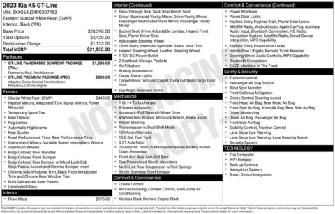 Photos of 2023 Kia K5 GT-Line for sale in Norwalk, IA at Gregg Young Chevrolet of Norwalk