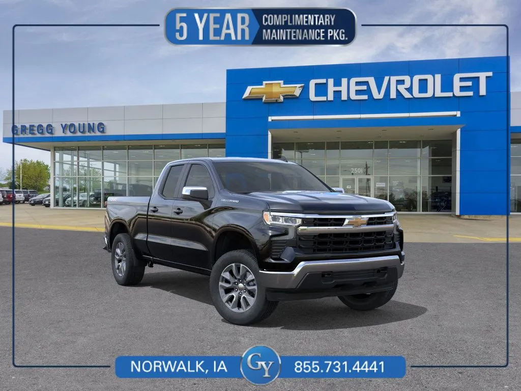 Black 2025 Chevrolet Silverado 1500 LT for sale in Norwalk, IA