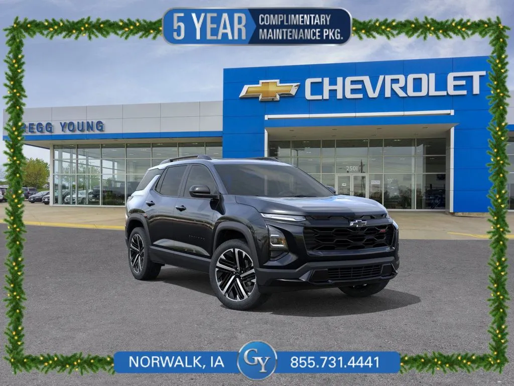 Black 2026 Chevrolet Equinox RS for sale in Norwalk, IA