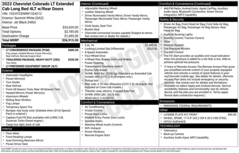 Photos of 2022 Chevrolet Colorado LT for sale in Norwalk, IA at Gregg Young Chevrolet of Norwalk