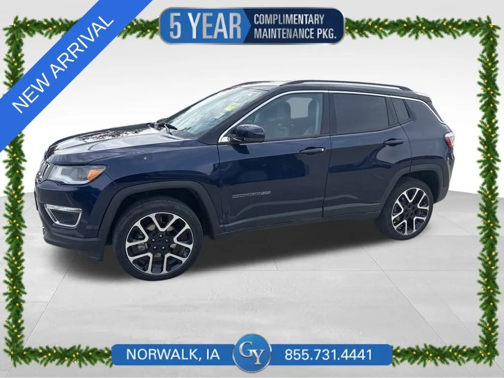 Blue 2021 Jeep Compass Limited for sale in Norwalk, IA