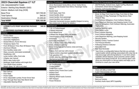 Photos of 2023 Chevrolet Equinox LT for sale in Norwalk, IA at Gregg Young Chevrolet of Norwalk