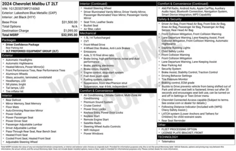 Photos of 2024 Chevrolet Malibu LT for sale in Norwalk, IA at Gregg Young Chevrolet of Norwalk