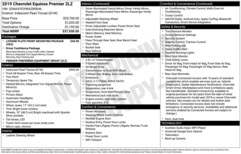 Photos of 2019 Chevrolet Equinox Premier for sale in Norwalk, IA at Gregg Young Chevrolet of Norwalk