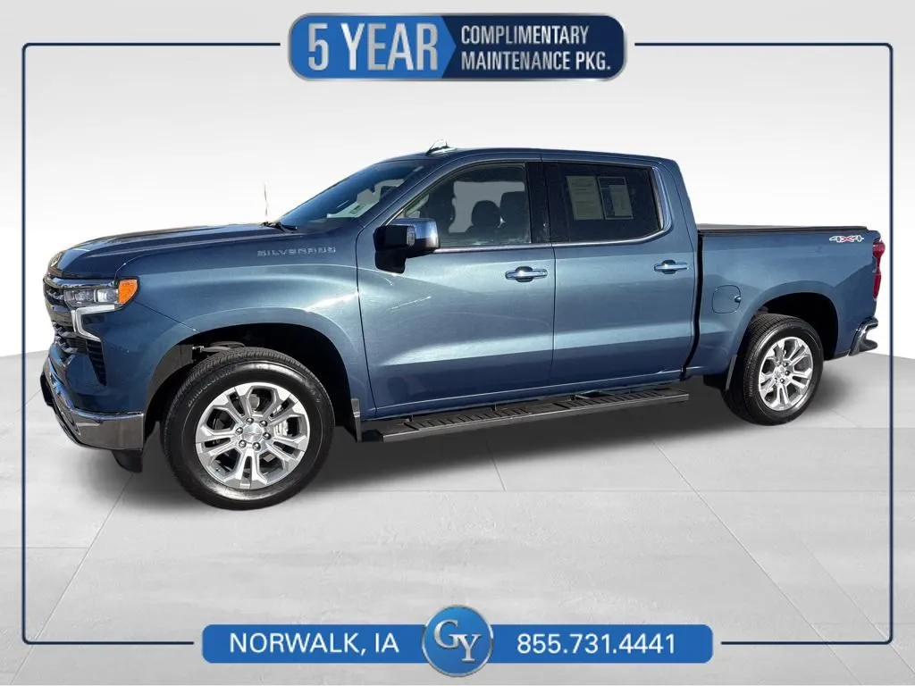 Blue 2024 Chevrolet Silverado 1500 LTZ for sale in Norwalk, IA