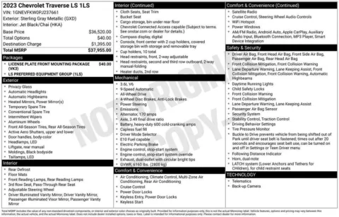 Photos of 2023 Chevrolet Traverse LS for sale in Norwalk, IA at Gregg Young Chevrolet of Norwalk