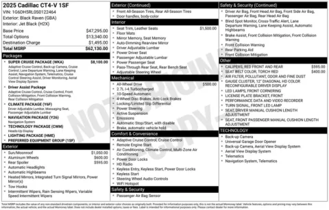 Photos of 2025 Cadillac CT4 V-Series for sale in Norwalk, IA at Gregg Young Chevrolet of Norwalk