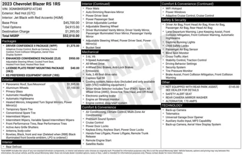 Photos of 2023 Chevrolet Blazer RS for sale in Norwalk, IA at Gregg Young Chevrolet of Norwalk