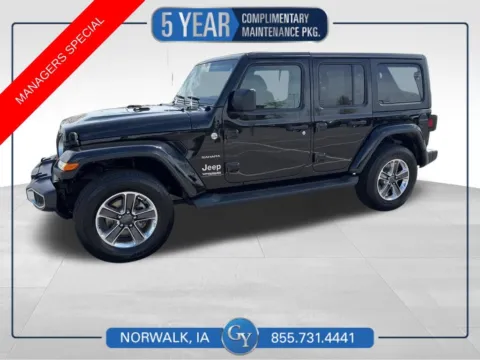 Black 2021 Jeep Wrangler Unlimited Sahara for sale in Norwalk, IA