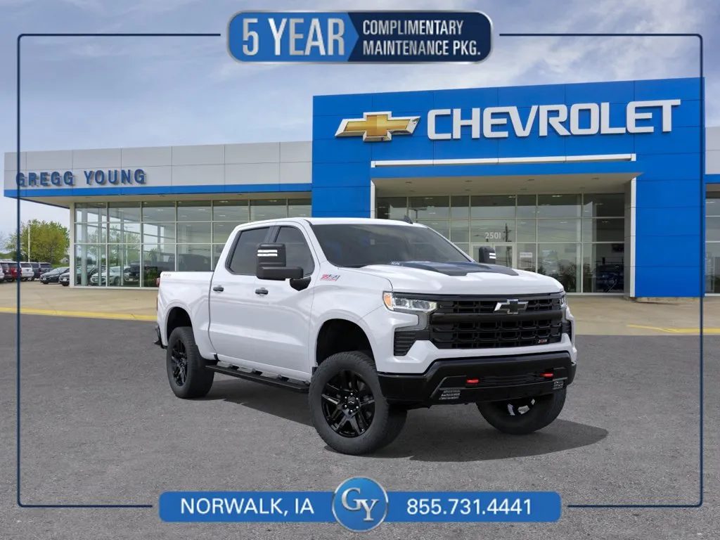 White 2026 Chevrolet Silverado 1500 LT Trail Boss for sale in Norwalk, IA
