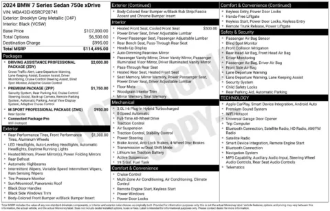 Photos of 2024 BMW 7 Series 750e xDrive for sale in Norwalk, IA at Gregg Young Chevrolet of Norwalk