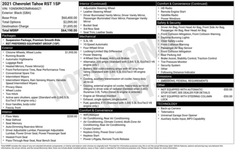 Photos of 2021 Chevrolet Tahoe RST for sale in Norwalk, IA at Gregg Young Chevrolet of Norwalk