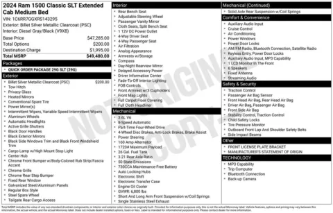 Photos of 2024 Ram 1500 Classic SLT for sale in Norwalk, IA at Gregg Young Chevrolet of Norwalk