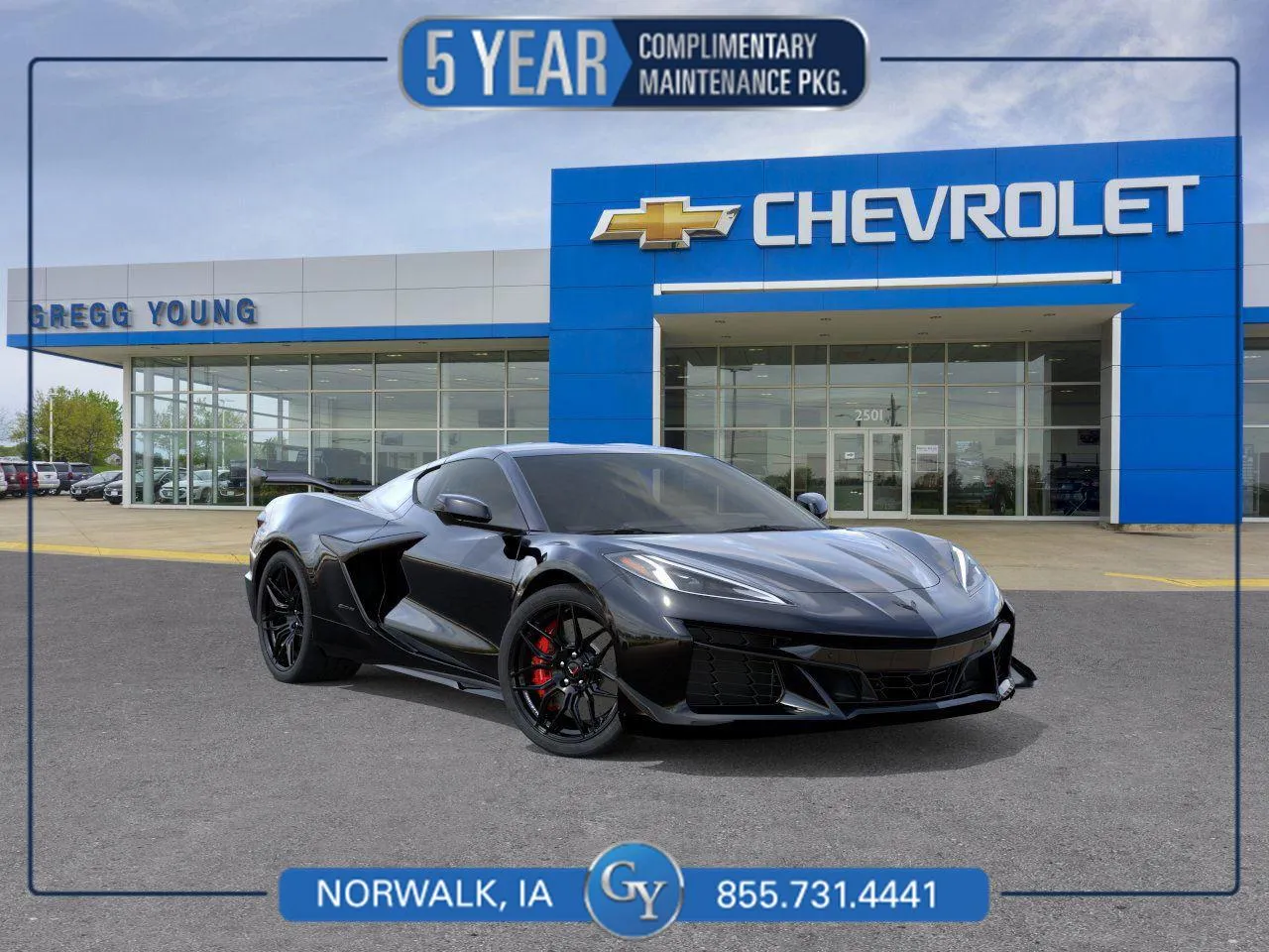 Black 2026 Chevrolet Corvette 2LZ for sale in Norwalk, IA