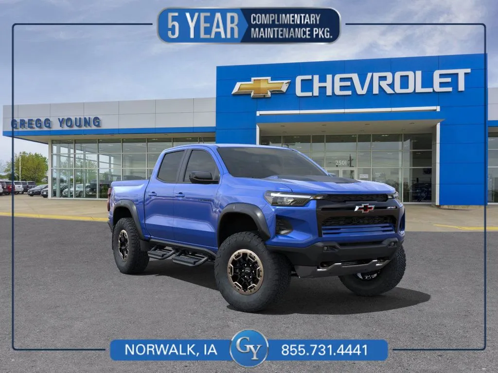 Blue 2025 Chevrolet Colorado ZR2 for sale in Norwalk, IA